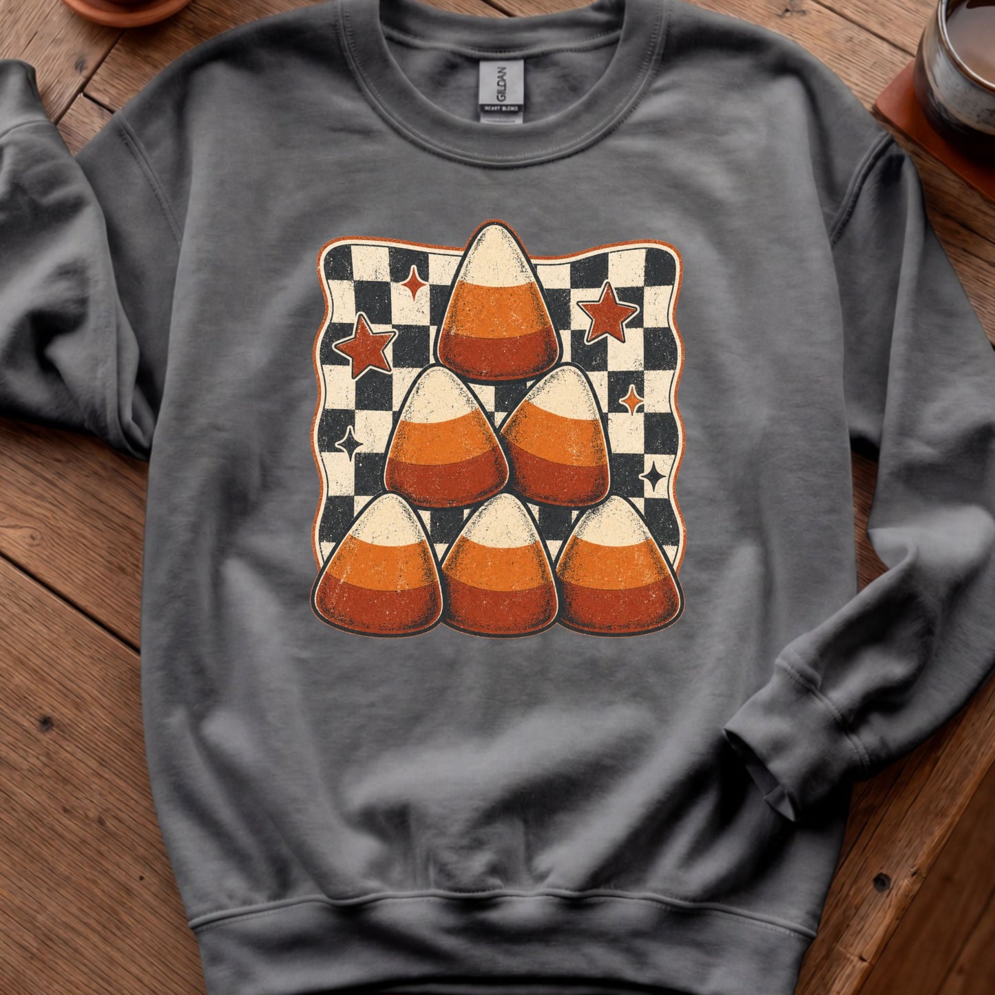 Candy Corn Checkerboard