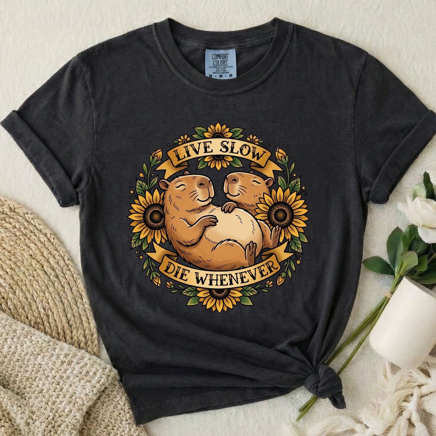 Live Slow Die Whenever - Capybara
