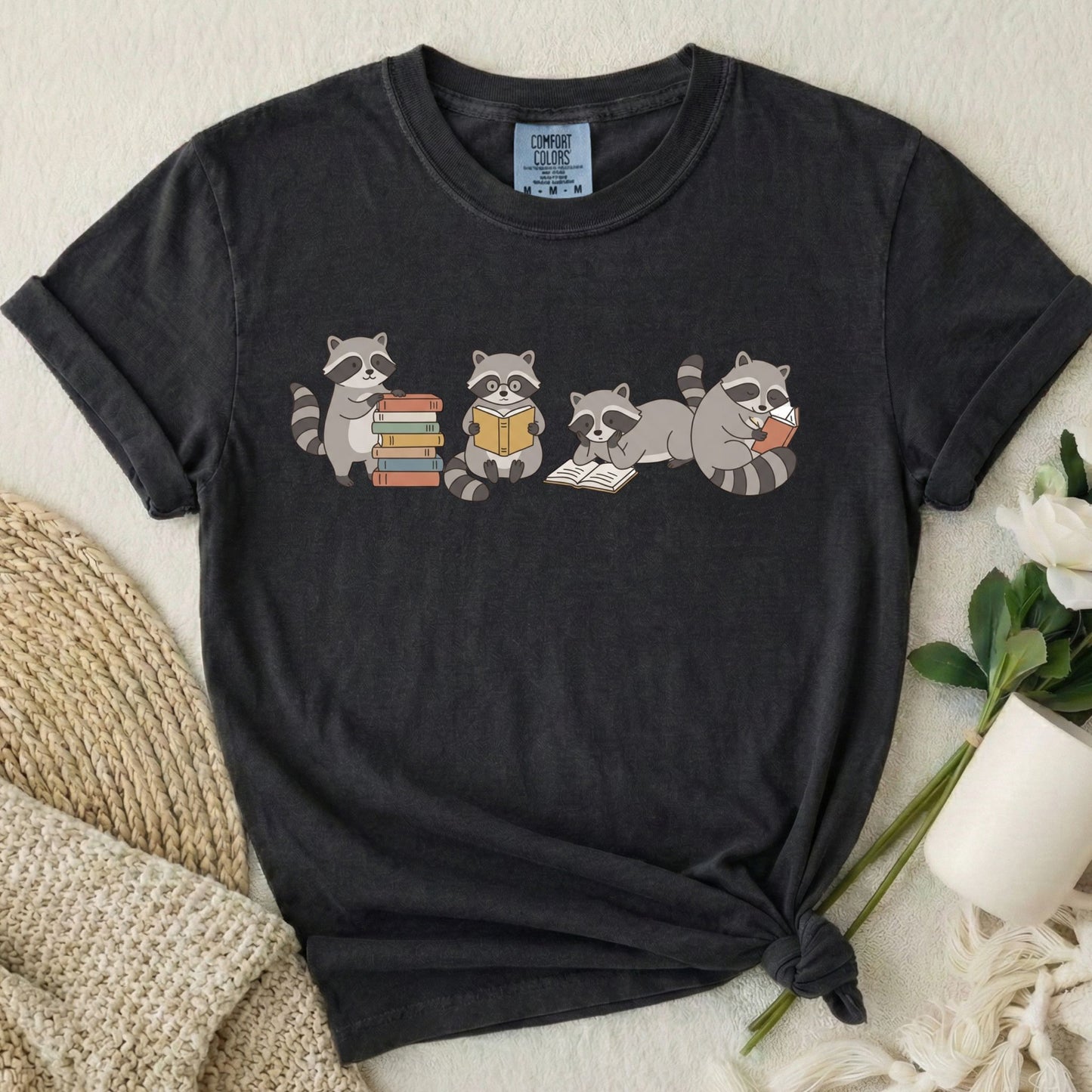 Raccoons Reading