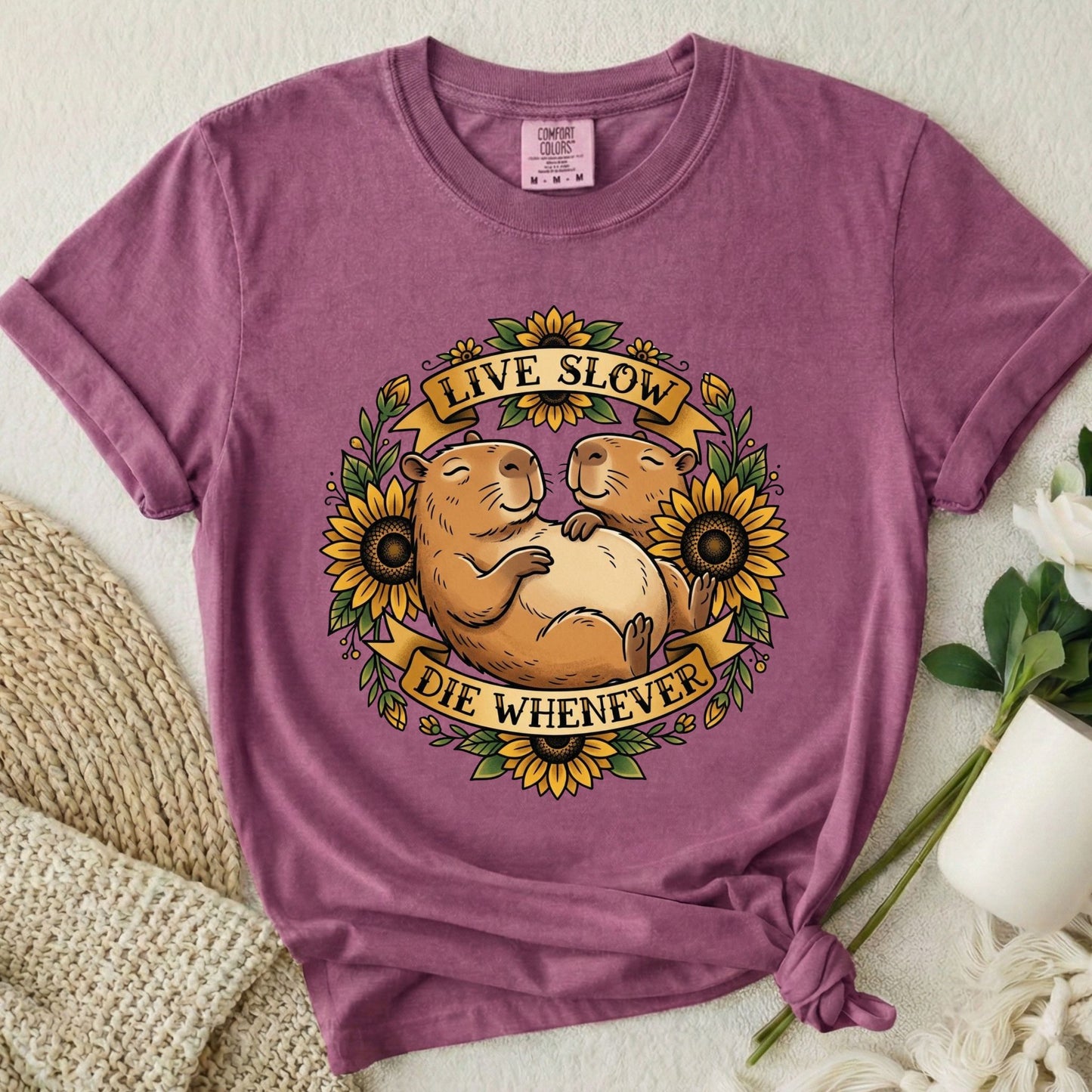 Live Slow Die Whenever - Capybara