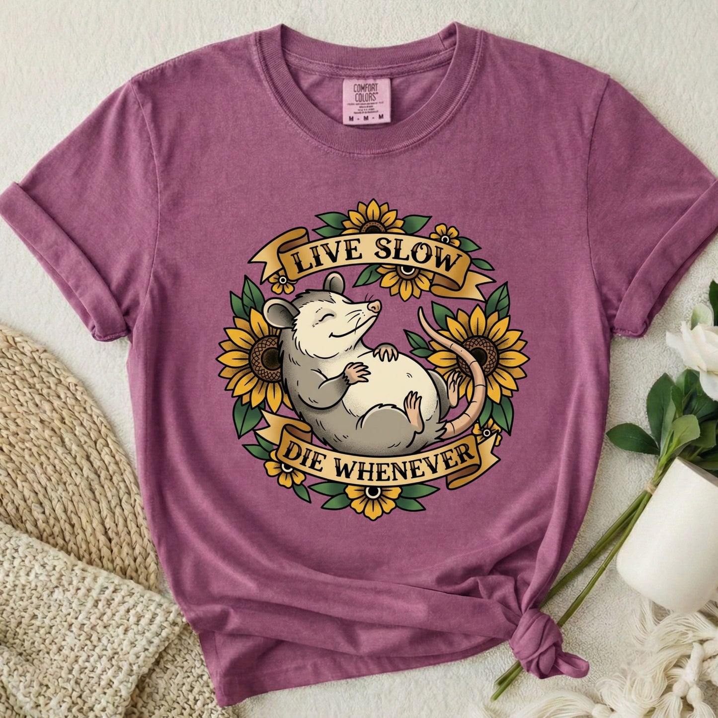 Live Slow Die Whenever - Opossum