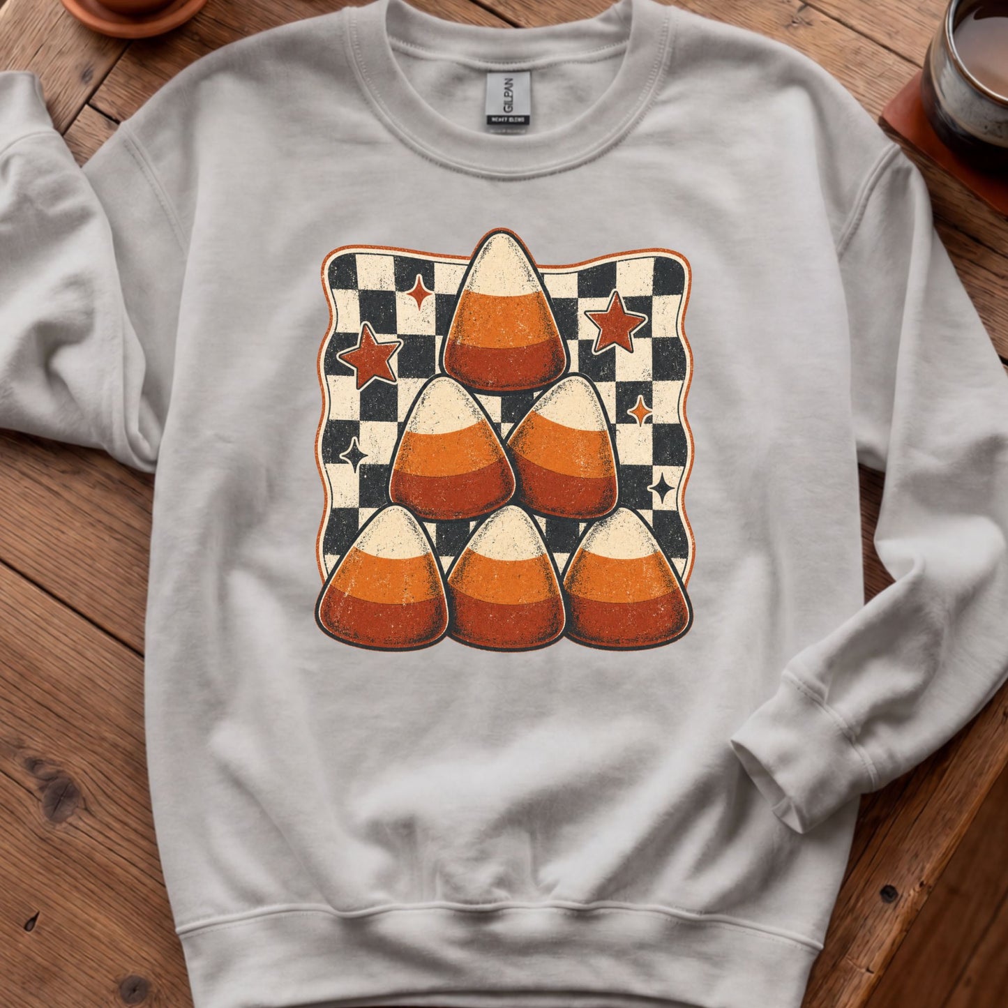 Candy Corn Checkerboard