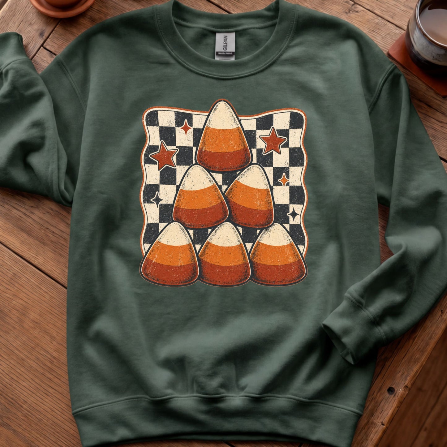Candy Corn Checkerboard