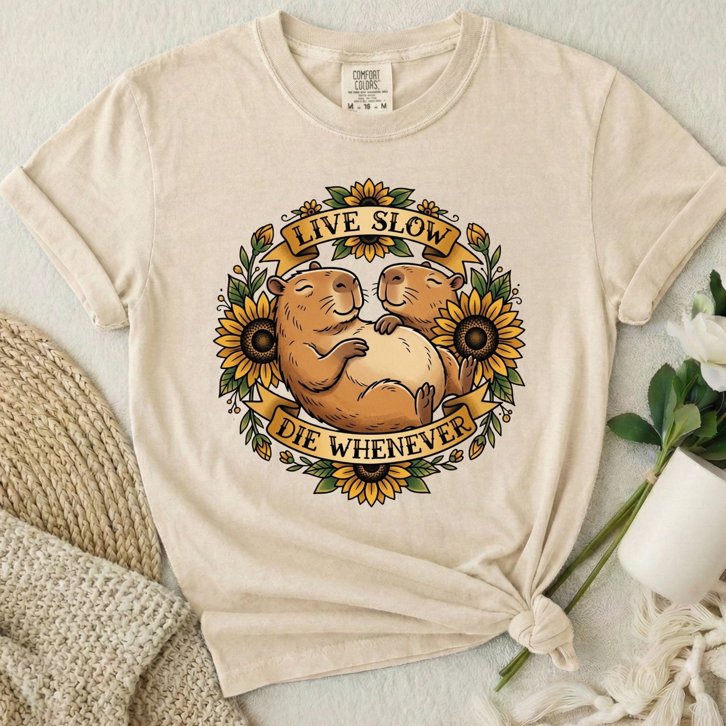 Live Slow Die Whenever - Capybara