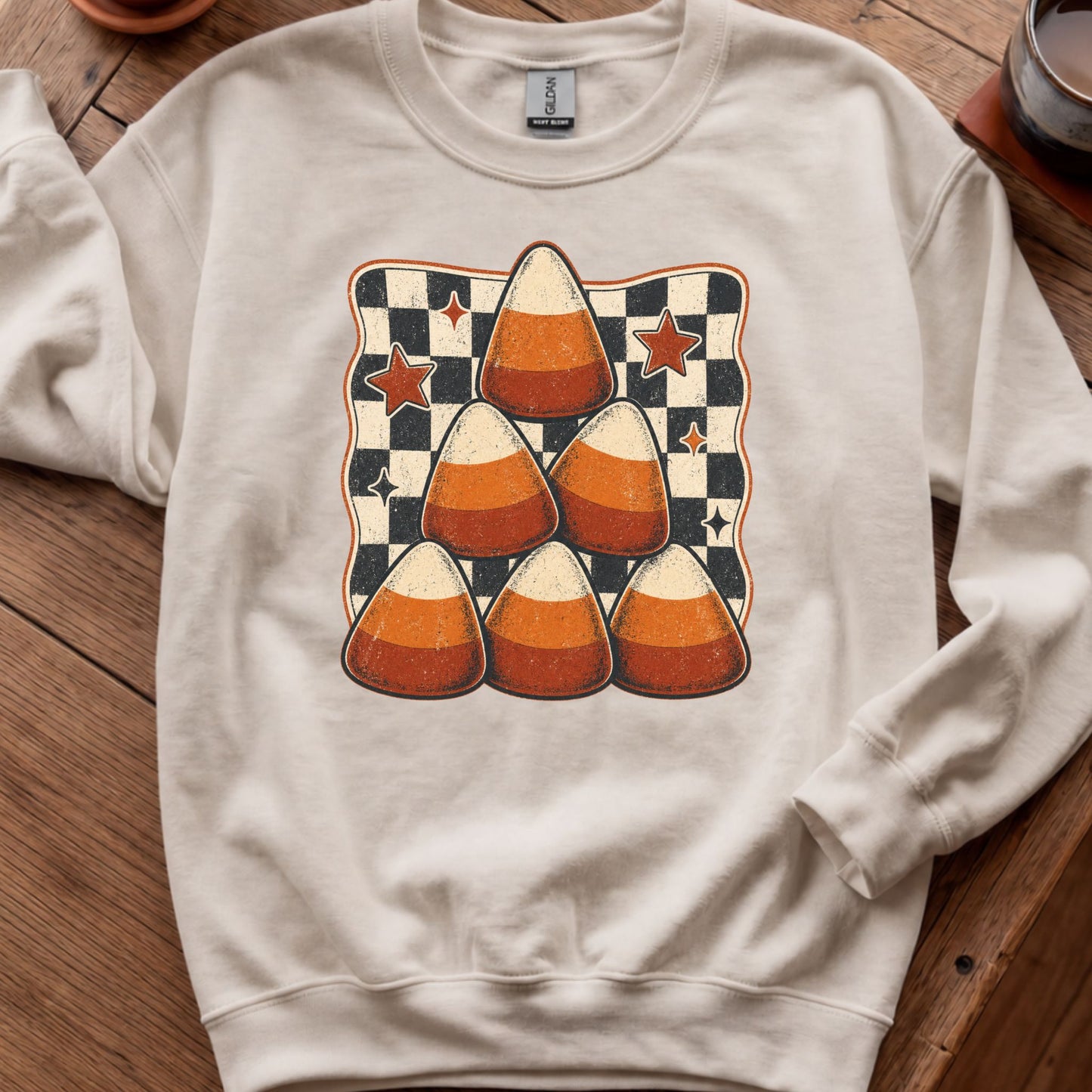 Candy Corn Checkerboard