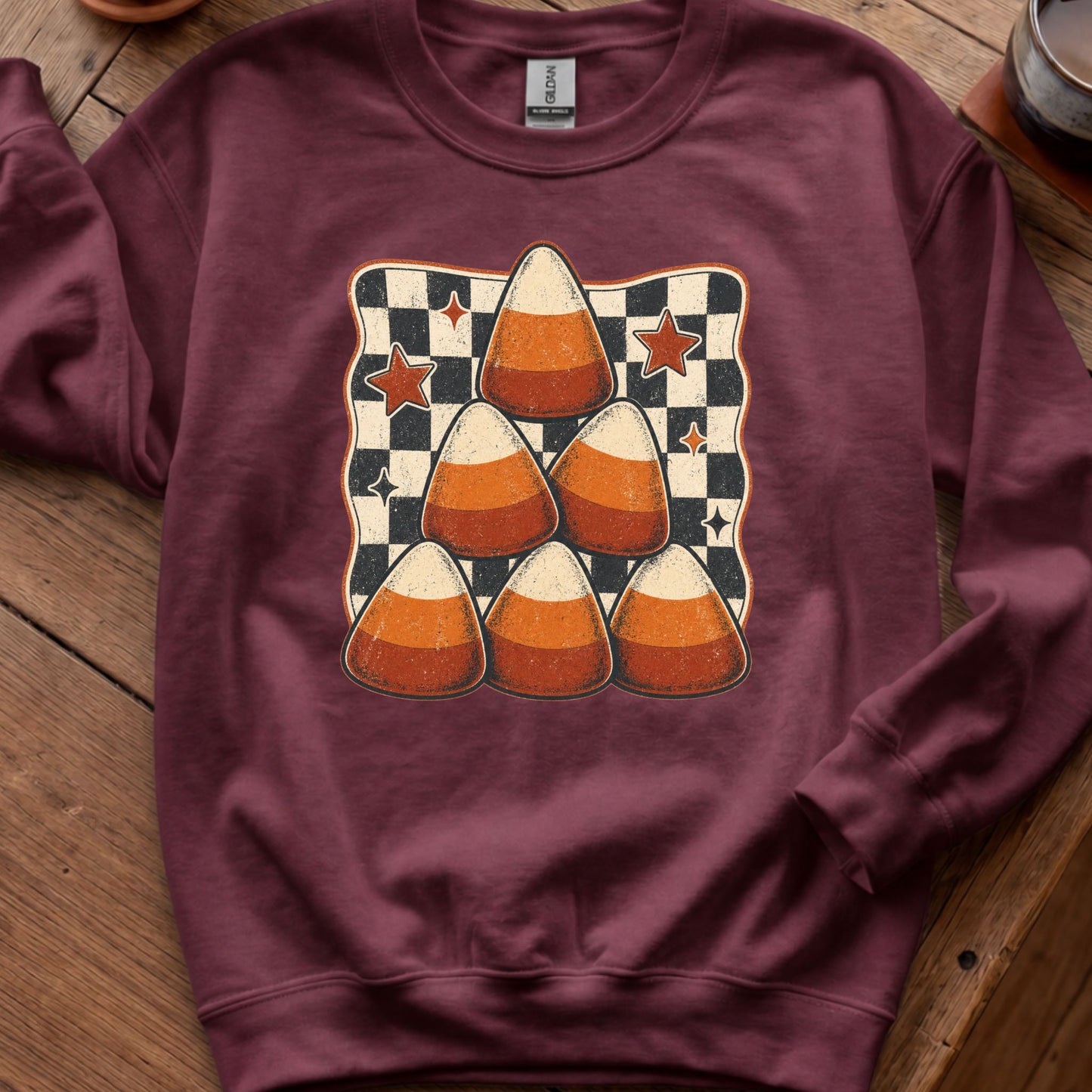 Candy Corn Checkerboard