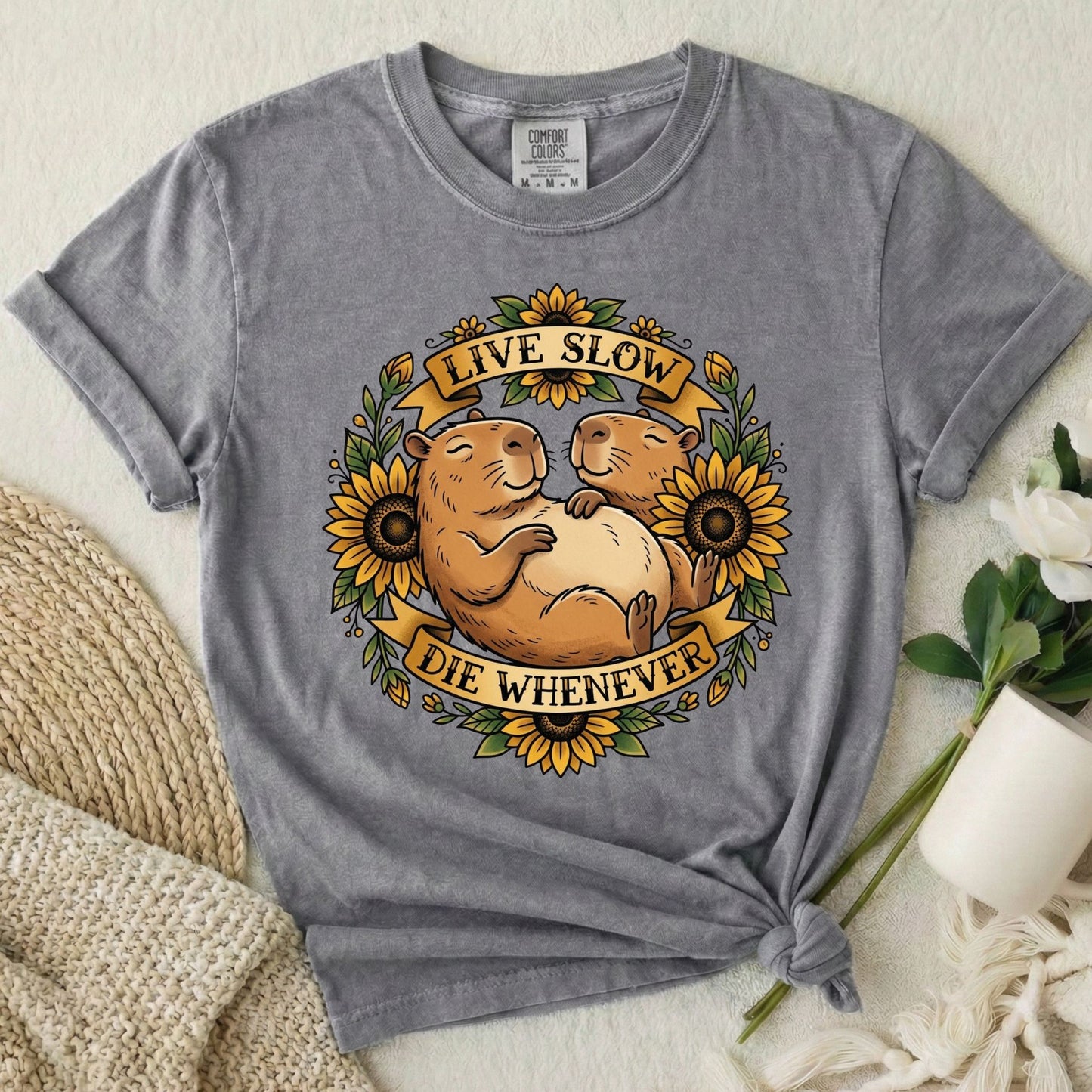 Live Slow Die Whenever - Capybara